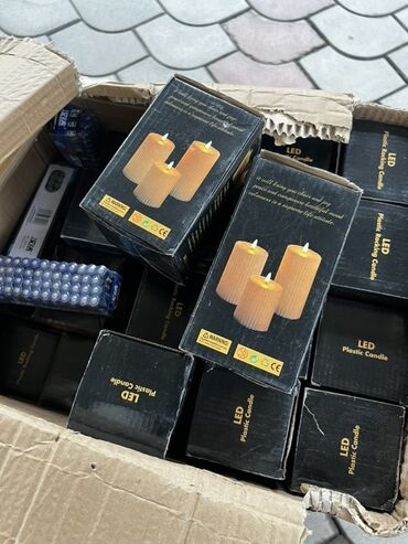 украшение на новый год: LED-свечи с батарейками 45 шт - Тип: электронные свечи - Материал