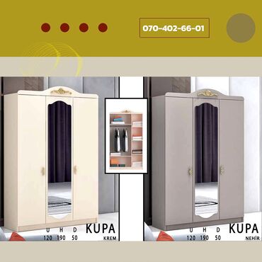 paltar şkafları: Qarderob, paltar dolabı, Yeni, 3 qapılı, Açılan, Düz dolab, Türkiyə