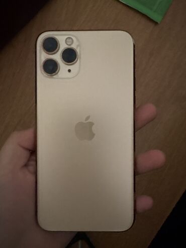 телефон сименс: IPhone 11 Pro, Колдонулган, 256 ГБ, Алтын, Заряддоочу түзүлүш, Коргоочу айнек, Каптама, 72 %
