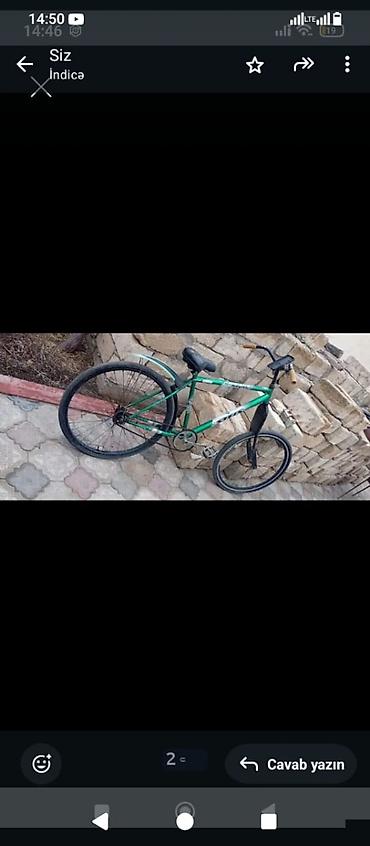 Şəhər velosipedləri: Udundə təker hədiyye 🎁🎁🎁🎁🎁🎁🎁🎁Şəhər tipli velosiped – yaşıl rəngli — 3