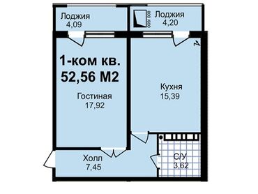 арендовать квартиру для офиса: 1 комната, 52 м², Элитка, 5 этаж, ПСО (под самоотделку)