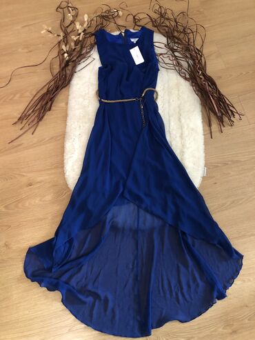 haljina sa šljokicama: M (EU 38), bоја - Tamnoplava, Večernji, maturski, Kratkih rukava