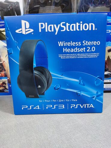 Oyun diskləri və kartricləri: Playstation 4 üçün wireless stereo headset. Originaldır, yenidir. -