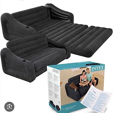 şişmə divan: INTEX şişmə divan-yataq – 2-si 1-də çoxfunksiyalı model - Brend — 2