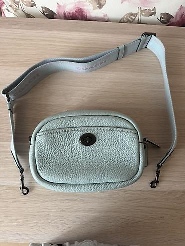 сумка коач: Сумка через плечо Coach camera bag - Материал: натуральная зернистая — 1