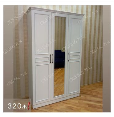 долаб: Новый, 3 двери Прямой шкаф, Гардеробный шкаф at lalafo.az долаб: Новый, 3 двери Прямой шкаф, Гардеробный шкаф