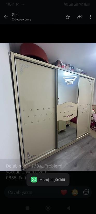 Dolab satılır 170₼. Problemi yoxdur. Ünvan nizami.
0855. Fatimə99