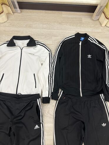 Спортивные костюмы: Мужской спортивный костюм, M (EU 38), Adidas, Б/у, цвет - Черный