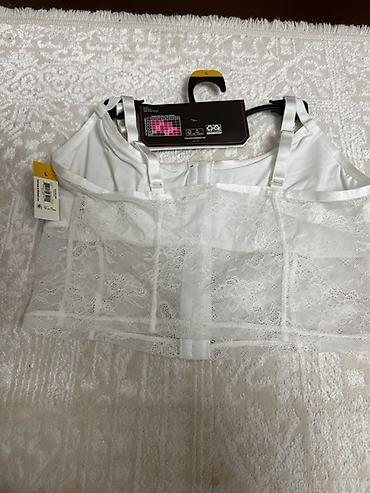 Alt paltarı: Ağ rəngli krujeva bustyer - Model: Lace Bustier (etiketdə “BUSTIER”) — 2