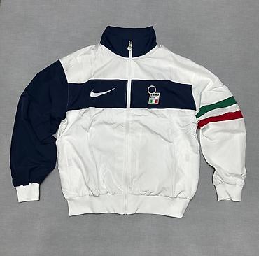 бел: Nike спортивная куртка-тренировочный топ с молнией по всей длине - — 1