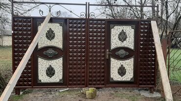 Həyət darvazaları: Dəmir darvazalar, ikilik list,17 profillə yığılan keyfiyyətli nağd və — 6