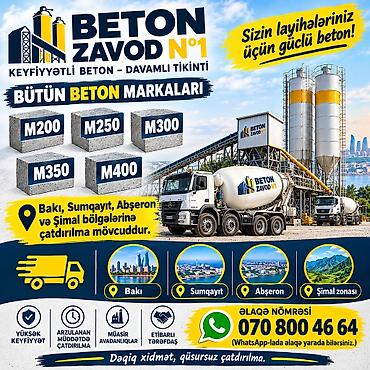 su sifarisi sumqayit: BETON ZAVOD №1 – Keyfiyyətli beton, davamlı tikinti üçün Təklif — 1