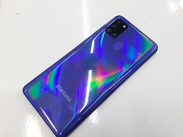 samsung es: Samsung Galaxy A21S, 32 GB, rəng - Göy, Zəmanət, Düyməli, Sensor — 6