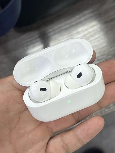 iphone 140 pro: Беспроводные вакуумные наушники, Apple, AirPods Pro 2, Б/у — 1