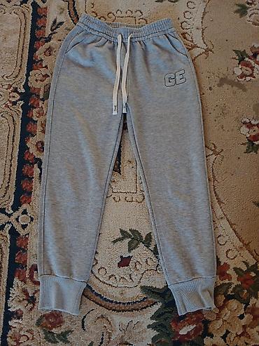 sport geyimler: Boz rəngli idman şalvarı - Model: Jogger tipli, elastik bel və rezin — 1