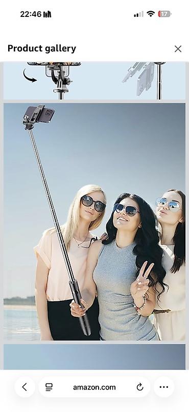 self: BODUR Selfie Stick L16 – uzun selfie çubuğu və mini tripod - 2-si — 2