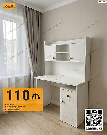 150 kub: Düz masa, Stulsuz, Polkalı, Siyirməli, Azərbaycan, Sadə laminat — 1