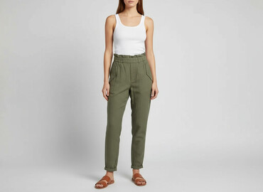 spodnie typu paperbag zara: PULL&BEAR, Брюки жіночі, розмір XS