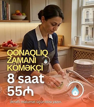 paketleme iş: Saatlıq təmizlik və köməkçi xidməti - Saatlıq təmizlik paketləri: • — 7