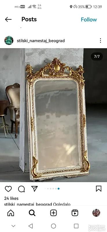 grcka vaza: Stilsko ogledalo 162 x 85cm Odlicno stanje Licno preuzimanje ili — 4