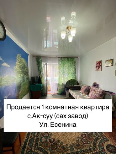 снять квартиру в аламедин 1: 1 комната, 29 м², Индивидуалка, 2 этаж, Косметический ремонт