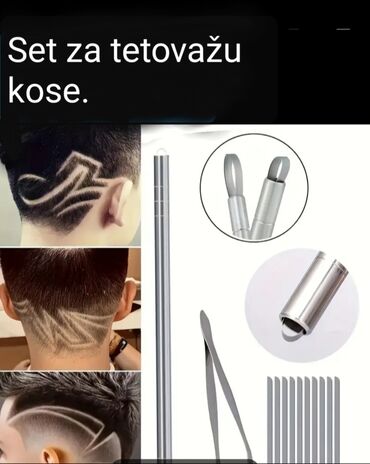 golden rose set: PRAKTIČNI,JEDNOSTAVNI SET ZA TETOVAŽU KOSE