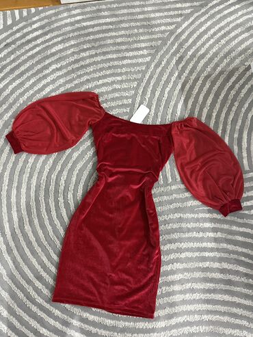 amisu haljine: 9Fashion Woman L (EU 40), bоја - Crvena, Večernji, maturski, Dugih rukava