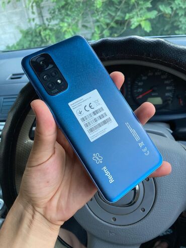 мобильные телефоны обмен: Xiaomi, Redmi Note 11, Б/у, 128 ГБ, цвет - Синий, 2 SIM