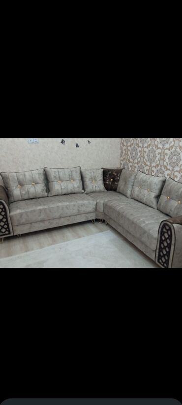 Sifarişlə mətbəx mebeli: Sifarişlə mətbəx dəsti, Özü çəkən petlələr, MDF, Kredit var — 12