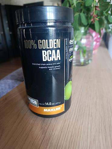 вайеный формы: BCAA Maxler 100% Golden, вкус зеленого яблока - Формат: порошок - — 1