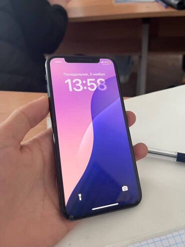 телефон бишкек самсунг: IPhone Xs, 64 ГБ, Черный, 100 %