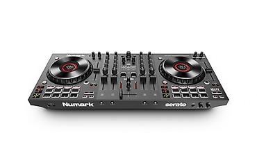 mikrofon shure: Numark NS4FX – 4 göyərtəli peşəkar DJ kontrolleri + iki səviyyəli — 6