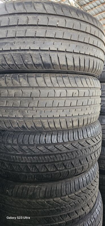 Шины: Шины 215 / 55 / R 17, Лето, Б/у, Пара, Легковые, Корея, Hankook