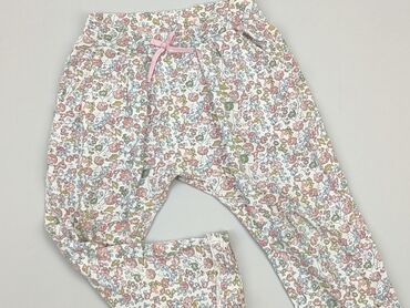 biale golfy: Material trousers, Next, 4-5 years, 104/110, condition - Good