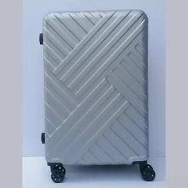 Putni koferi i torbe: Tvrdi kofer na točkiće – srebrni - Materijal: čvrsta ABS/plastika sa — 9