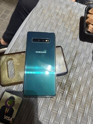 Samsung: Samsung Galaxy S10 Plus, 128 GB, rəng - Göy, Sensor, Barmaq izi, Simsiz şarj