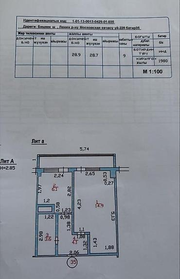 30: 1 комната, 30 м², ТЦ Весна Индивидуалка, 8 этаж, Старый ремонт — 3