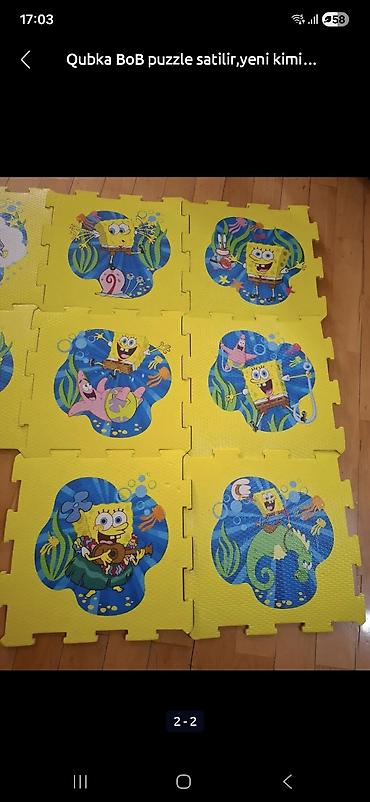 uşaq ucun stullu stol: Usaq ucun stol-stul.i,sekulde gorulduyu kimidi. Qubka Bob puzzle xalca — 5