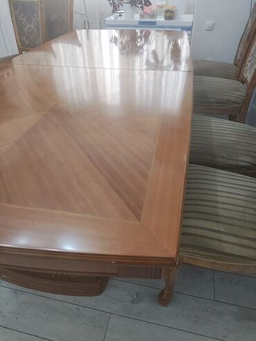 купить кухонный буфет: Стол и стул для зала, цвет - Коричневый