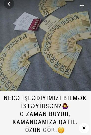 Inzibati heyət: Xidmət: Komandaya qoşulma və gəlir imkanları barədə təqdimat Təsvir