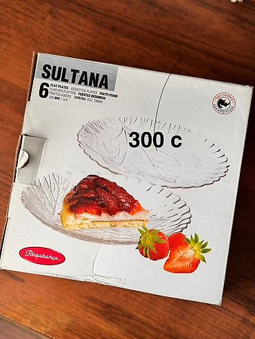 Стеклянные тарелки Pasabahce Sultana — набор 6 шт. - Тип: плоские