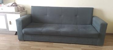 Divanlar: - Model: 3 yerlik düz xətt divan - Rəng: Tünd boz - Üst material — 1
