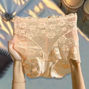 Трусики: Трусики, С кружевом, Хлопок, Китай — 13