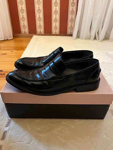 Ayaqqabılar: Məhsul: Kişi klassik loafer ayaqqabıları - Rəng: qara - Model: penny — 3