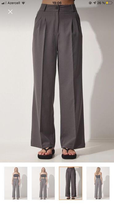 Şalvarlar: Women's Pant XL (EU 42), rəng - Boz