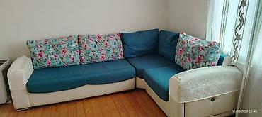 taxt divan: Künc divan, İşlənmiş, Açılan, Bazalı, Parça, Çatdırılma yoxdur — 1