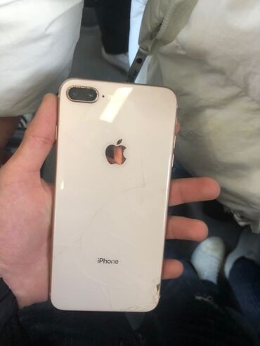 i̇phone 6 plus: IPhone 8 Plus, 64 GB, Matte Gold, Qırıq, Barmaq izi, Face ID