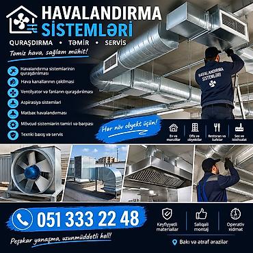 Havalandırma sistemləri – quraşdırma, təmir və servis Təmiz hava lalafo.az -da Havalandırma sistemləri – quraşdırma, təmir və servis Təmiz hava