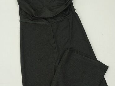 czarne buty na koturnie deichmann: Sinsay, Material trousers for women, size S (EU 36)