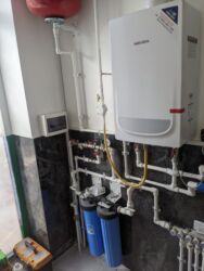 газосварочное оборудование: Установка газовых котлов, тепловых насосов, фильтра, теплые полы